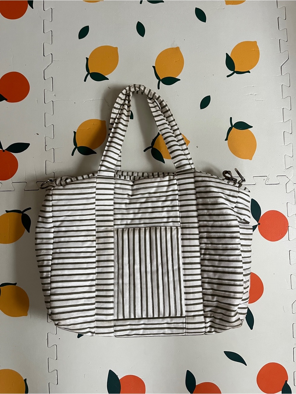 Pehr Striped Diaper Bag